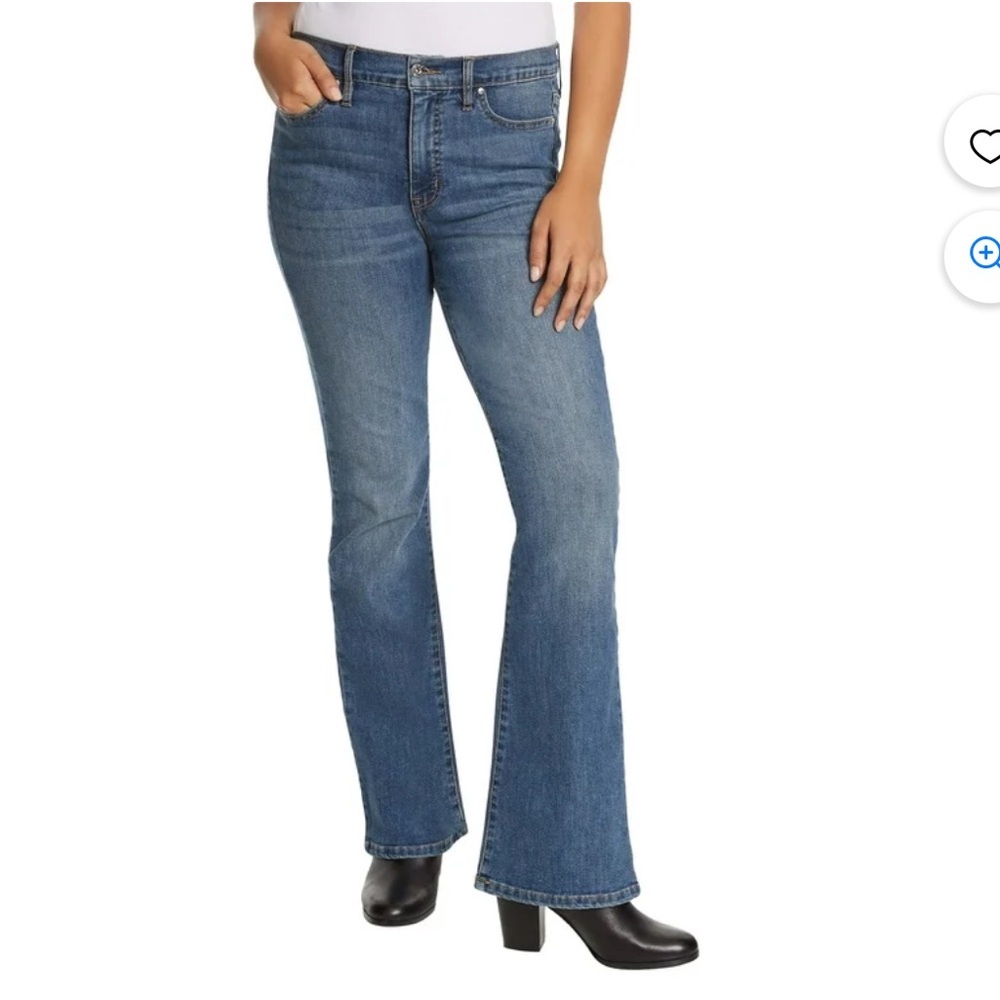 Vintage America Ladies' Bootcut Jean Mid-Rise Stretch Denim nwt